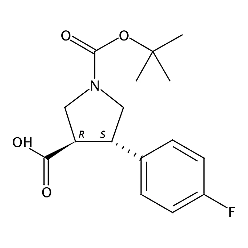 RHAWN trans-1-(tert-butoxycarbonyl)-4-(4-fluorophenyl)pyrrolidine-3-carboxylic acid