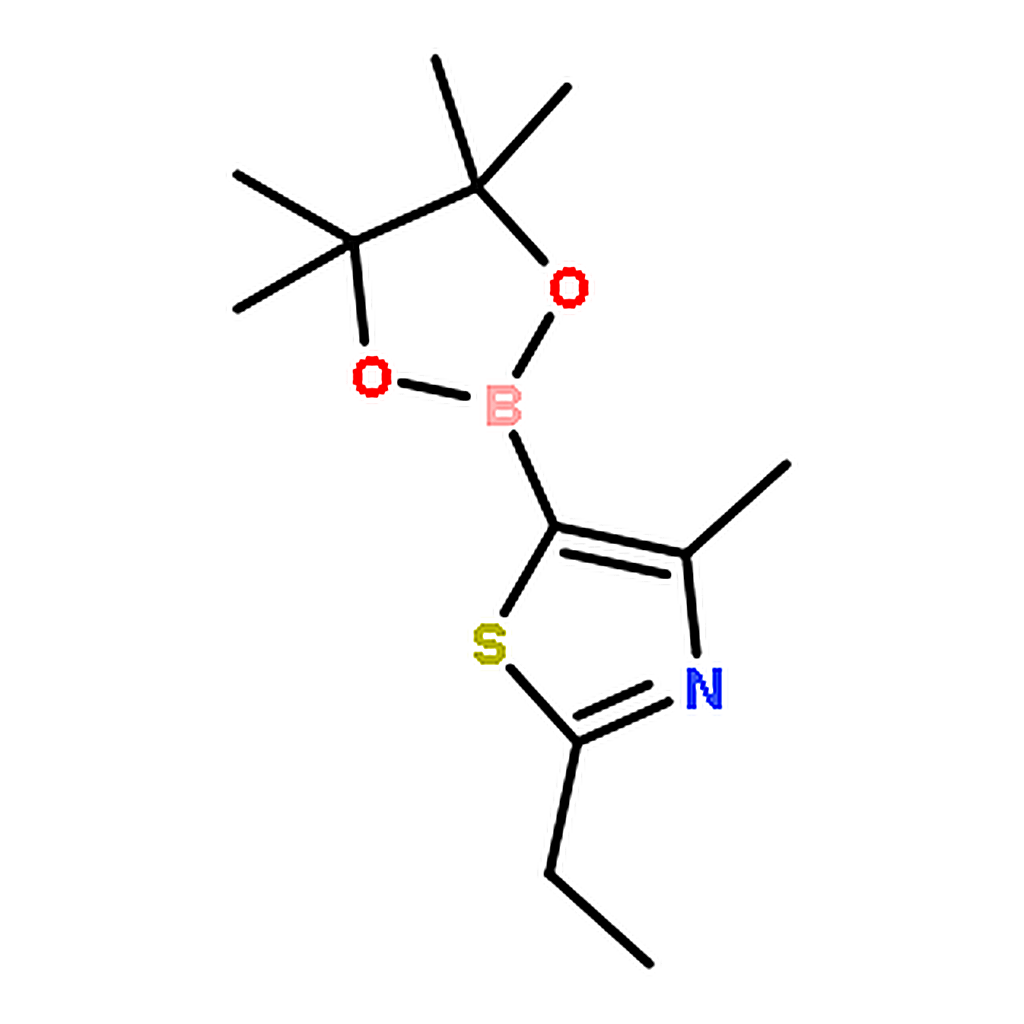 RHAWN 2-Ethyl-4-methyl-5-(4,4,5,5-tetramethyl-1,3,2-dioxaborolan-2-yl)thiazole