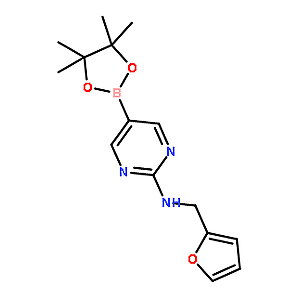 RHAWN N-(Furan-2-ylmethyl)-5-(4,4,5,5-tetramethyl-1,3,2-dioxaborolan-2-yl)pyrimidin-2-amine