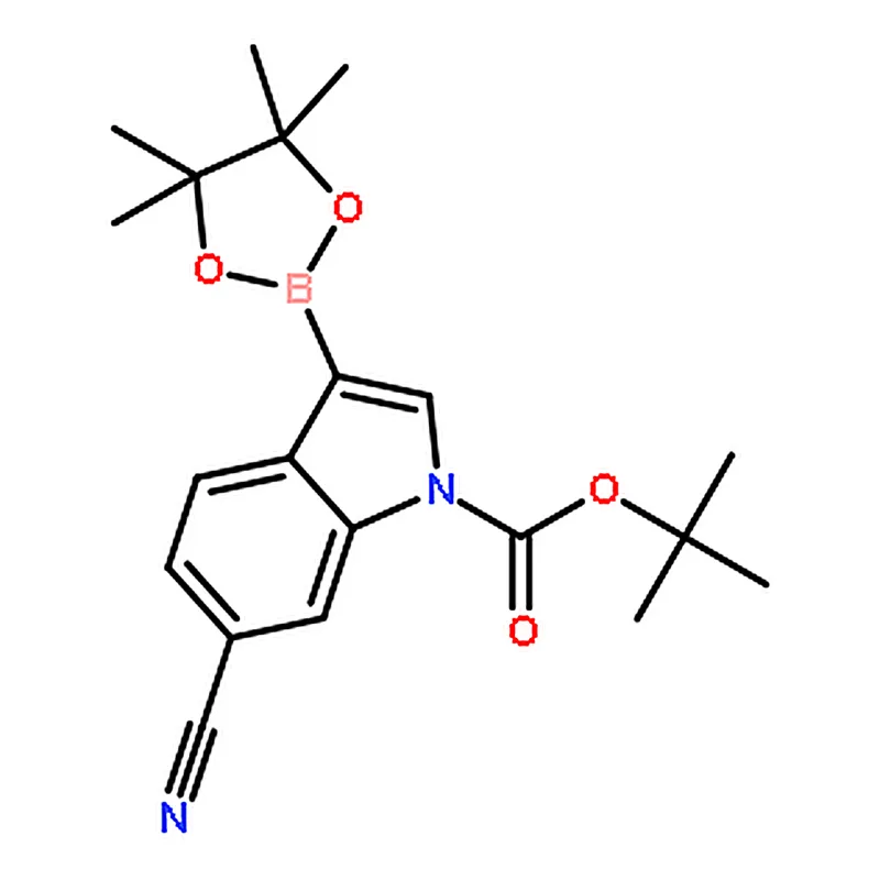 RHAWN tert-Butyl 6-cyano-3-(4,4,5,5-tetramethyl-1,3,2-dioxaborolan-2-yl)-1H-indole-1-carboxylate