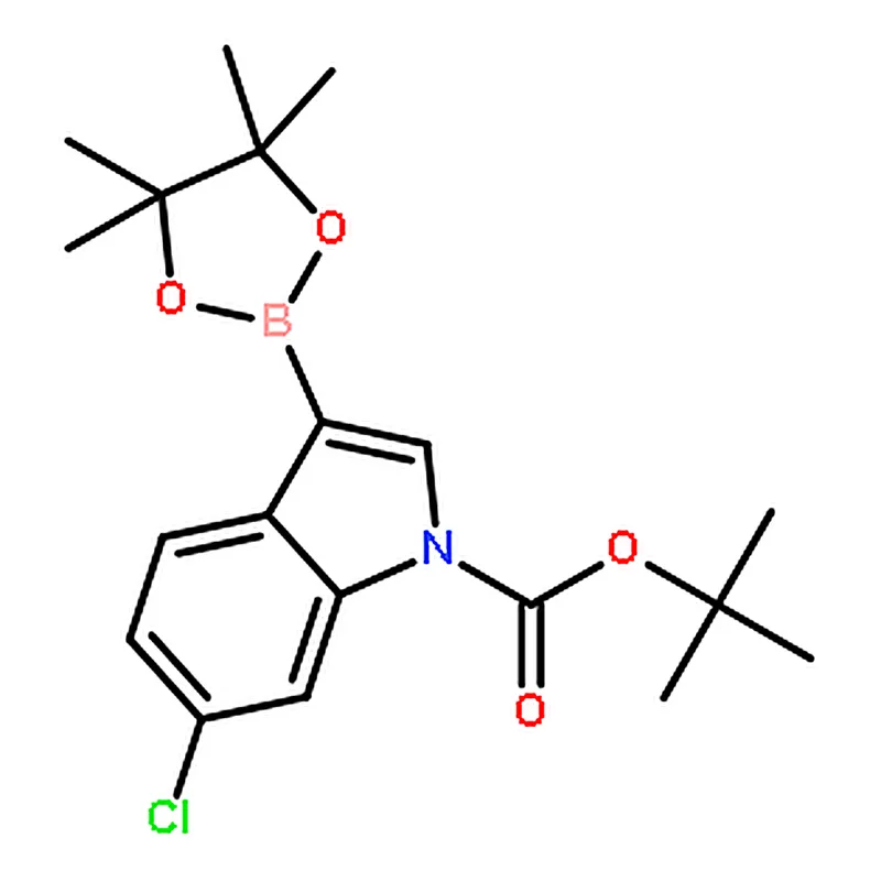 RHAWN tert-Butyl 6-chloro-3-(4,4,5,5-tetramethyl-1,3,2-dioxaborolan-2-yl)-1H-indole-1-carboxylate