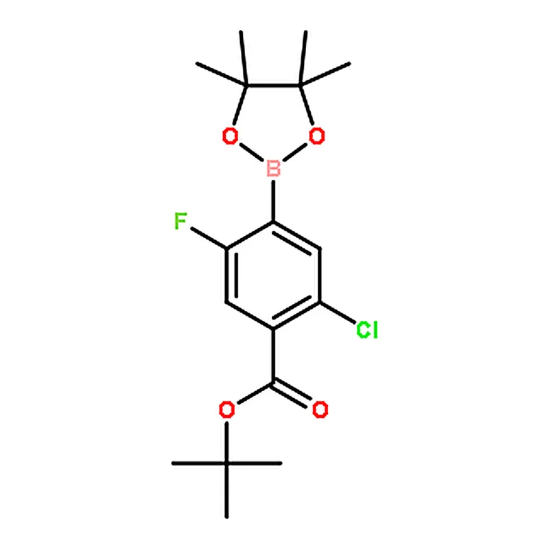 RHAWN tert-Butyl 2-chloro-5-fluoro-4-(4,4,5,5-tetramethyl-1,3,2-dioxaborolan-2-yl)benzoate