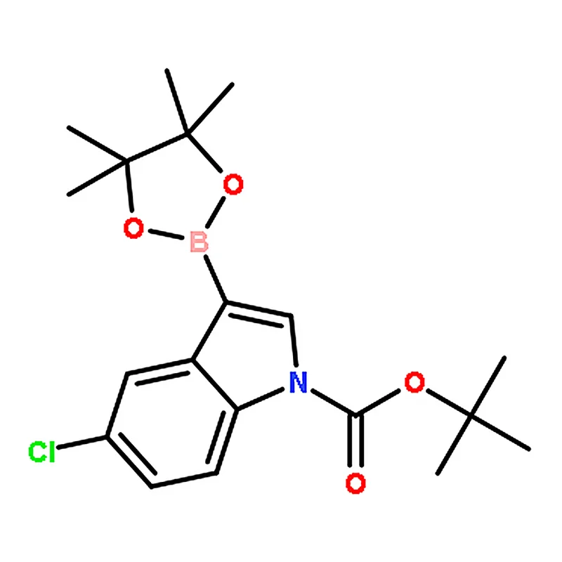 RHAWN tert-Butyl 5-chloro-3-(4,4,5,5-tetramethyl-1,3,2-dioxaborolan-2-yl)-1H-indole-1-carboxylate