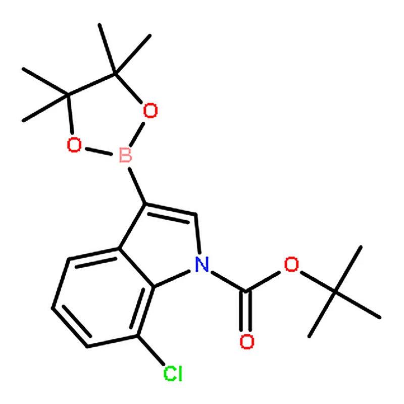 RHAWN tert-Butyl 7-chloro-3-(4,4,5,5-tetramethyl-1,3,2-dioxaborolan-2-yl)-1H-indole-1-carboxylate