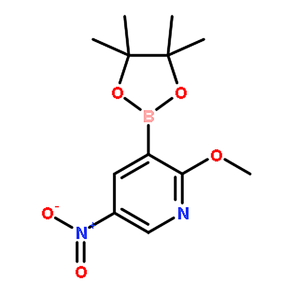 RHAWN 2-Methoxy-5-nitro-3-(4,4,5,5-tetramethyl-1,3,2-dioxaborolan-2-yl)pyridine