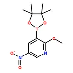 RHAWN 2-Methoxy-5-nitro-3-(4,4,5,5-tetramethyl-1,3,2-dioxaborolan-2-yl)pyridine