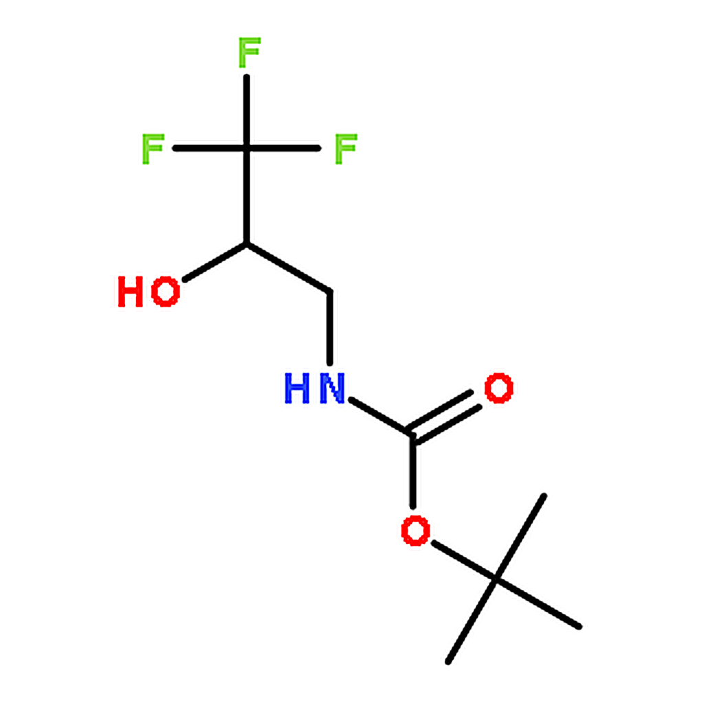RHAWN tert-Butyl (3,3,3-trifluoro-2-hydroxypropyl)carbamate