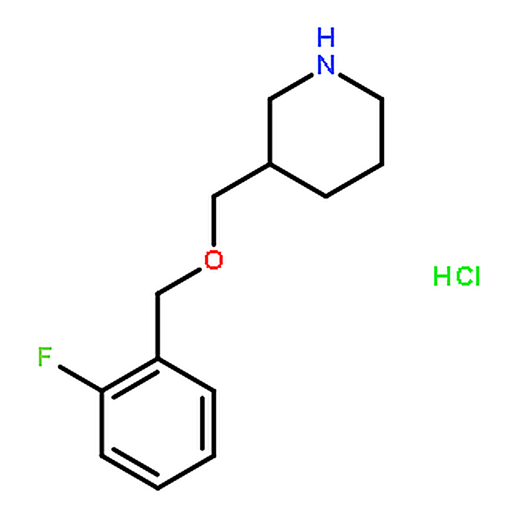 RHAWN 3-(2-Fluoro-benzyloxymethyl)-piperidinehydrochloride