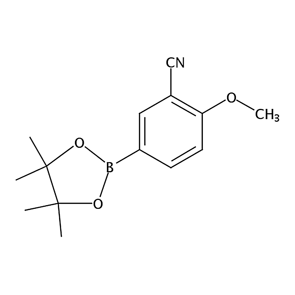 RHAWN 2-Methoxy-5-(4,4,5,5-tetramethyl-1,3,2-dioxaborolan-2-yl)benzonitrile