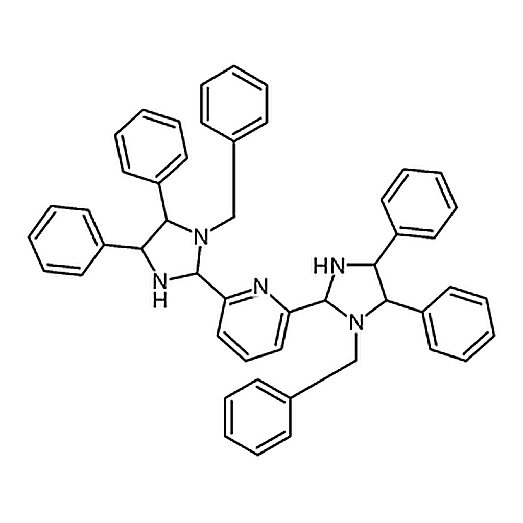 RHAWN 2,6-Bis[(2<i>R</i>,4<i>S</i>,5<i>S</i>)-1-benzyl-4,5-diphenylimidazolidin-2-yl]pyridine
