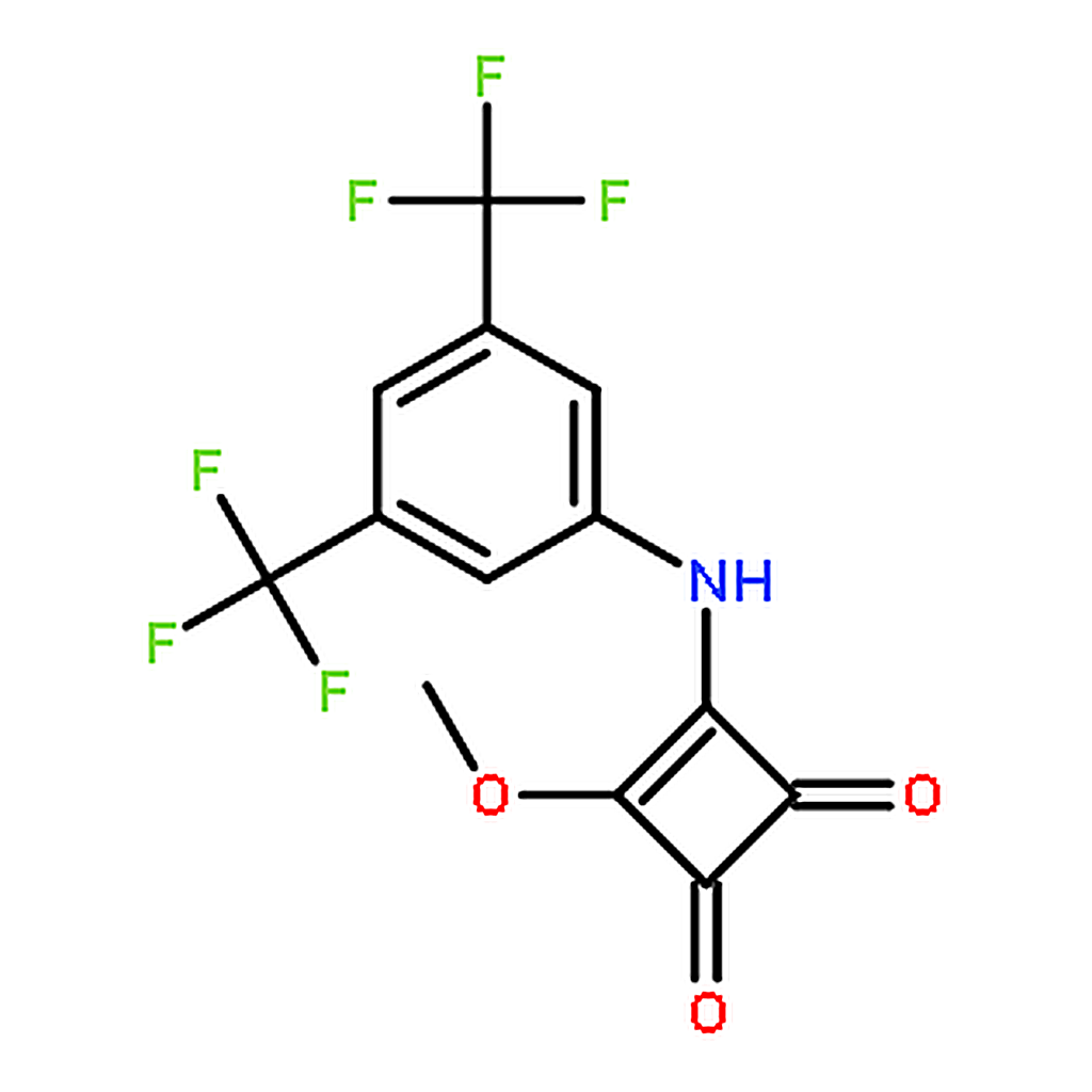 RHAWN 3-((3,5-Bis(trifluoromethyl)phenyl)amino)-4-methoxycyclobut-3-ene-1,2-dione