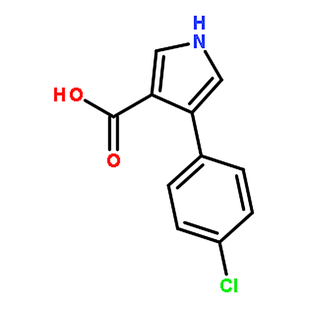 RHAWN 4-(4-Chlorophenyl)-1H-pyrrole-3-carboxylicacid