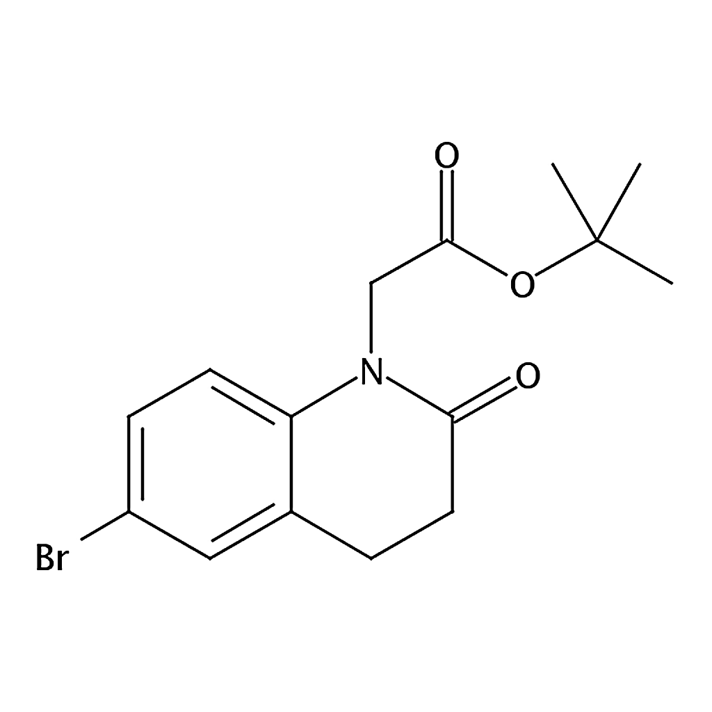 RHAWN tert-Butyl 2-(6-bromo-2-oxo-3,4-dihydroquinolin-1(2H)-yl)acetate