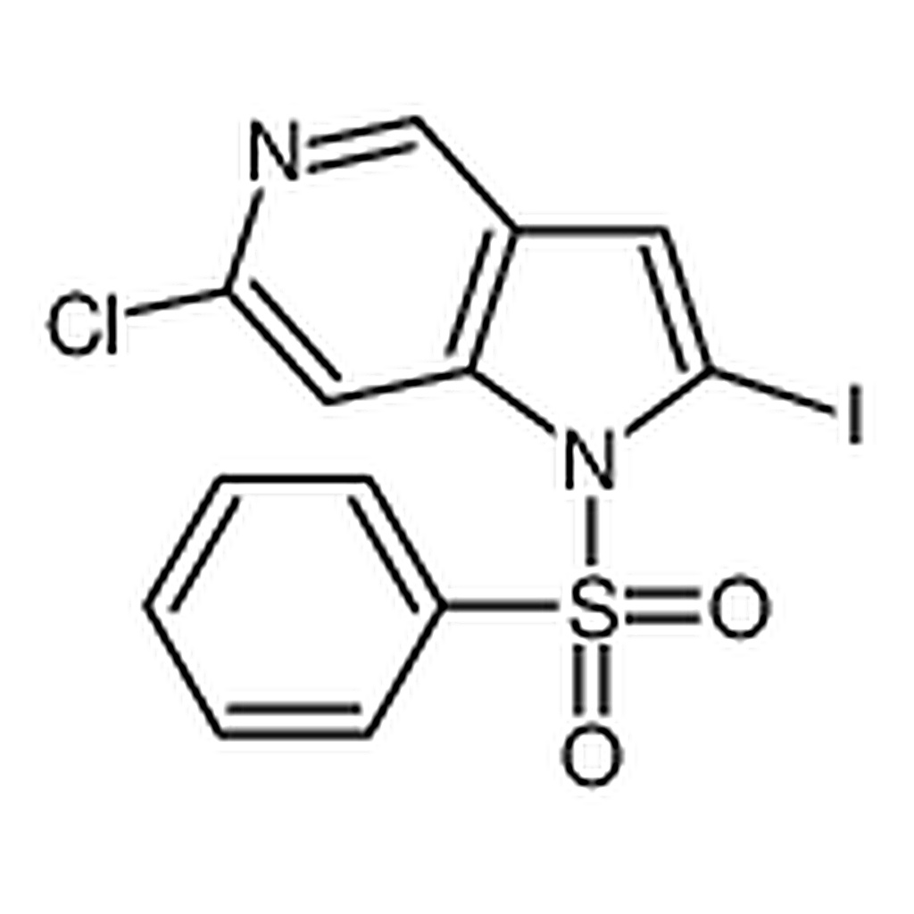 RHAWN 1-(benzenesulfonyl)-6-chloro-2-iodo-1H-pyrrolo[3，2-c]pyridine