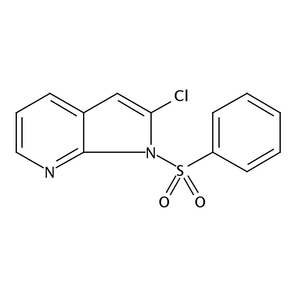 RHAWN 2-Chloro-1-(phenylsulfonyl)-1H-pyrrolo[2,3-b]pyridine