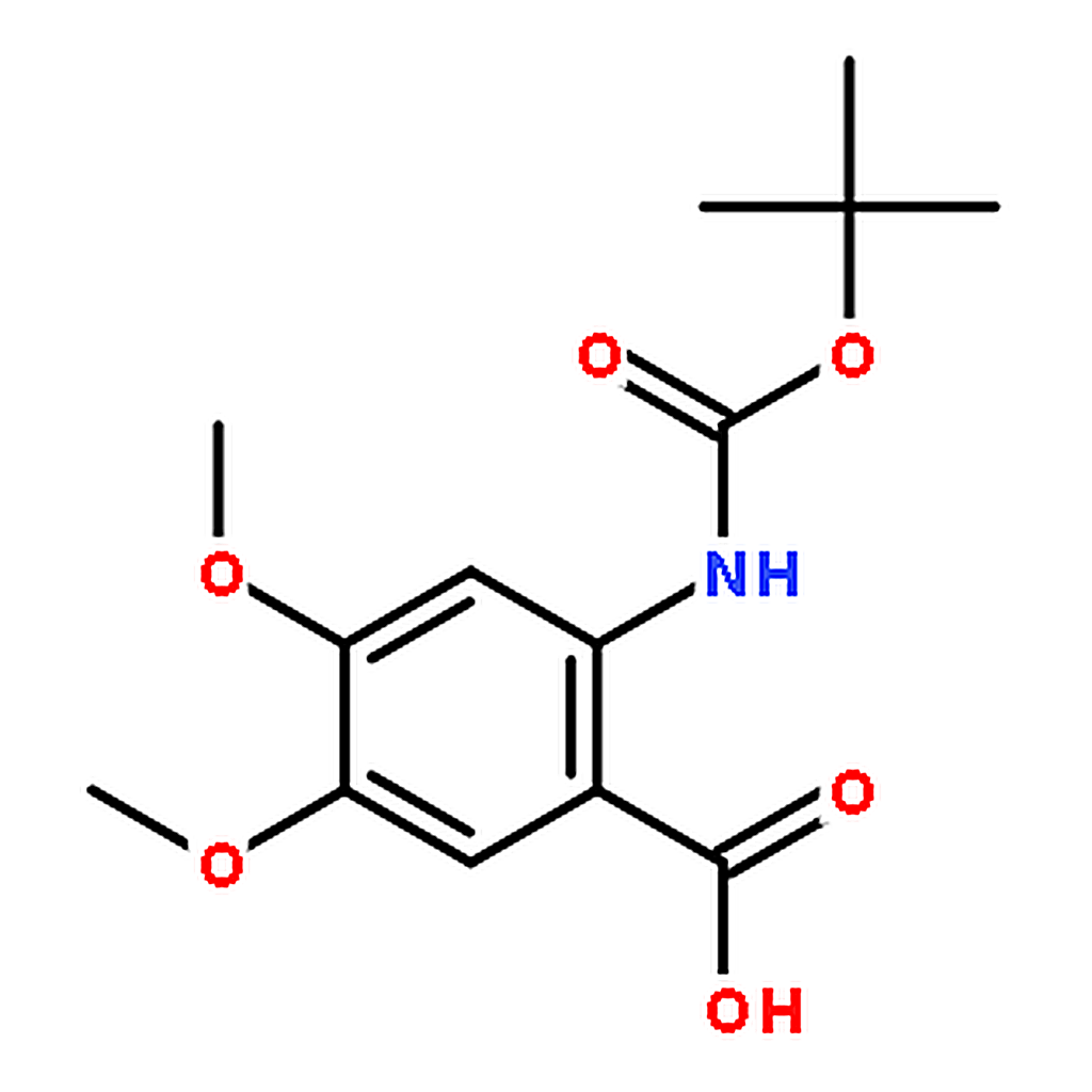 RHAWN 2-((tert-Butoxycarbonyl)amino)-4,5-dimethoxybenzoic acid