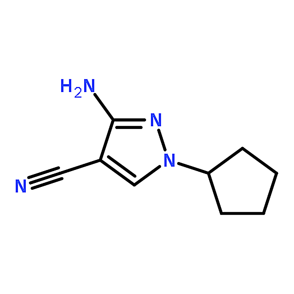 RHAWN 3-Amino-1-cyclopentyl-1H-pyrazole-4-carbonitrile