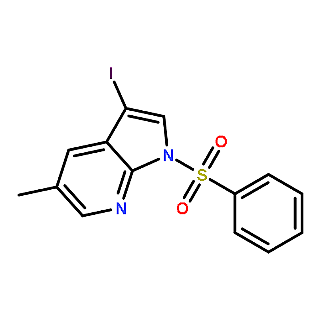 RHAWN 3-Iodo-5-methyl-1-(phenylsulfonyl)-1H-pyrrolo[2,3-b]pyridine