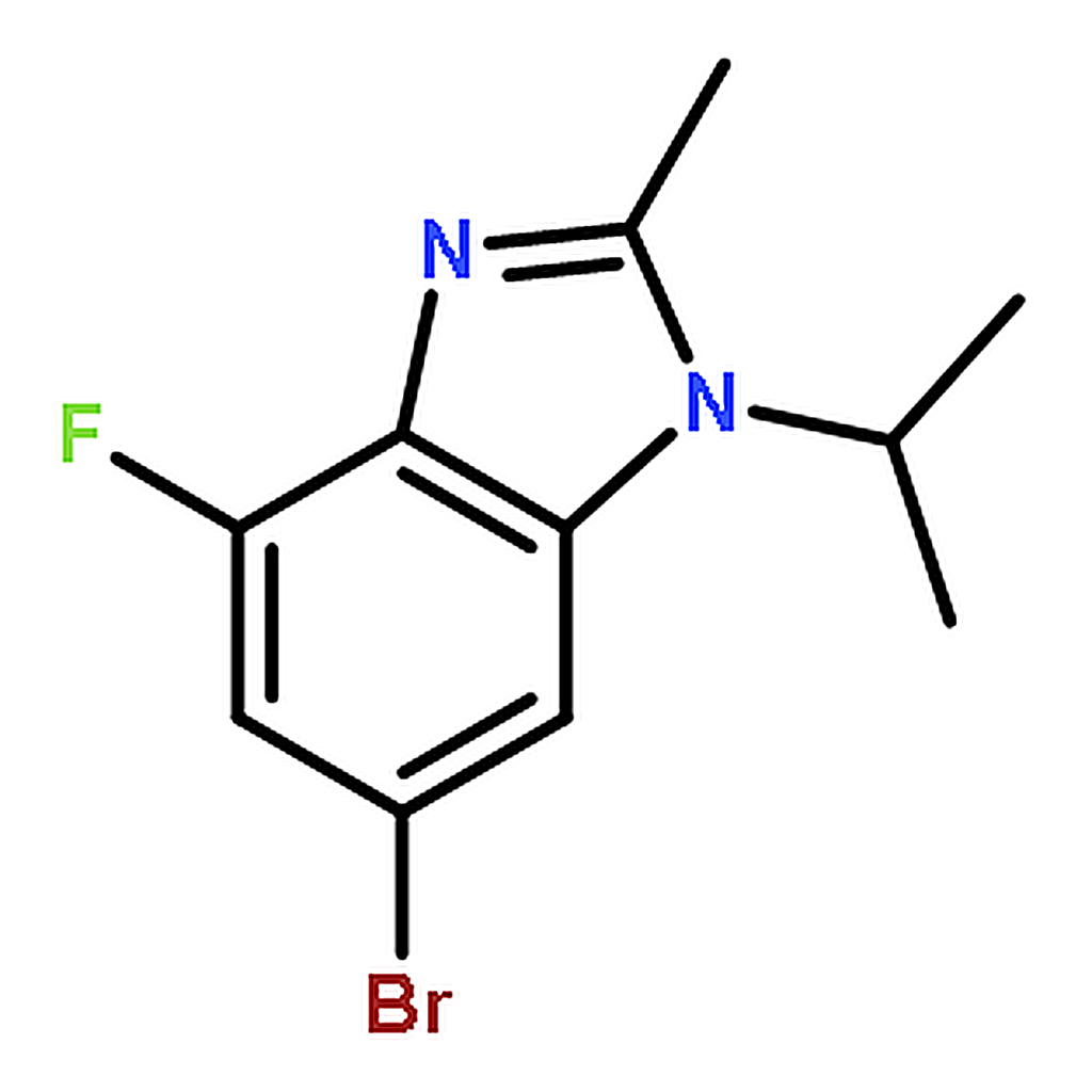 RHAWN 6-Bromo-4-fluoro-1-isopropyl-2-methyl-1H-benzo[d]imidazole