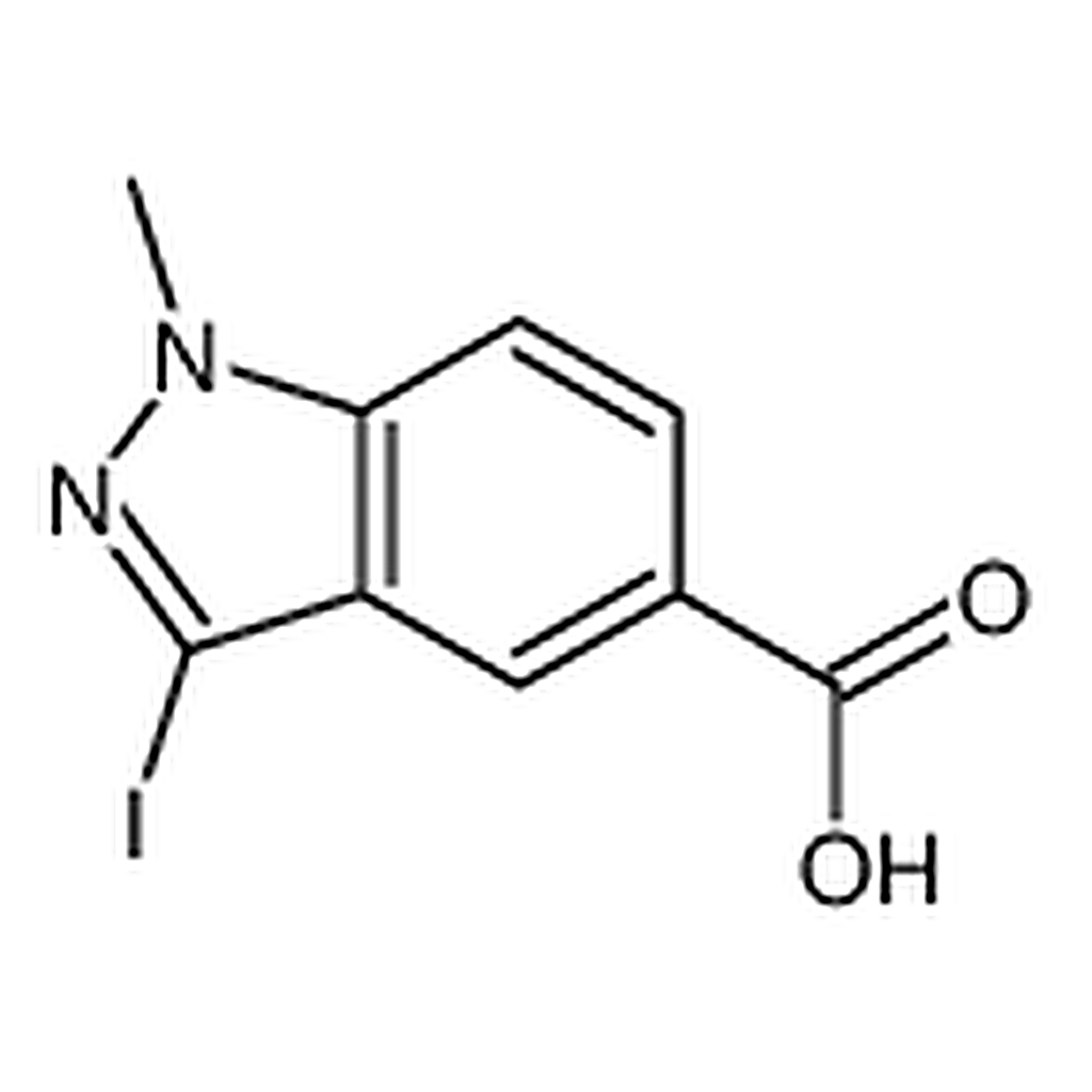 RHAWN 3-Iodo-1-methyl-1H-indazole-5-carboxylic acid