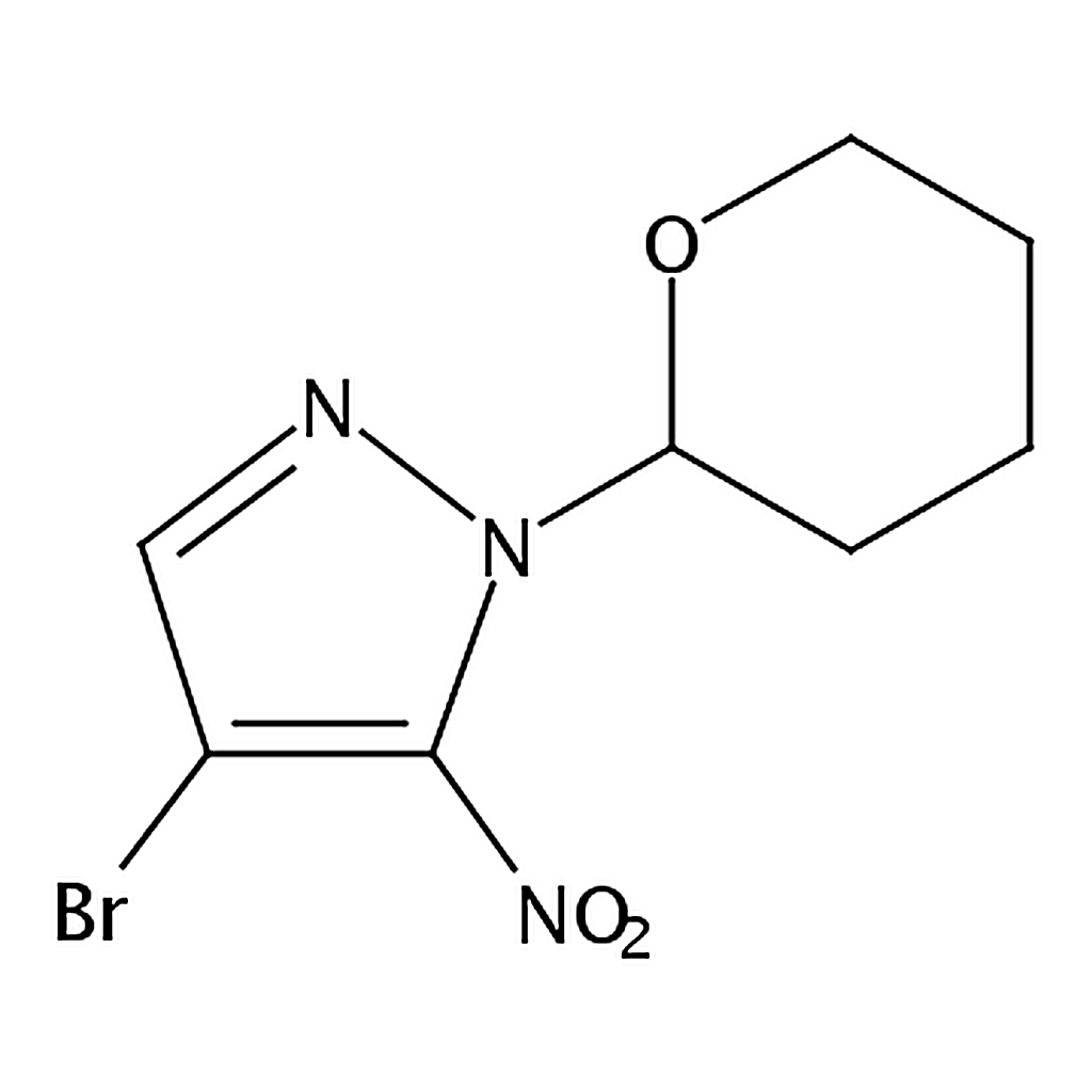 RHAWN 4-Bromo-5-nitro-1-(tetrahydro-2H-pyran-2-yl)-1H-pyrazole