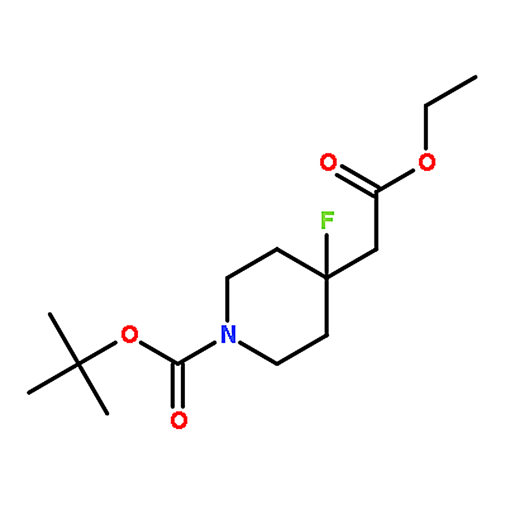 RHAWN tert-Butyl4-(2-ethoxy-2-oxoethyl)-4-fluoropiperidine-1-carboxylate