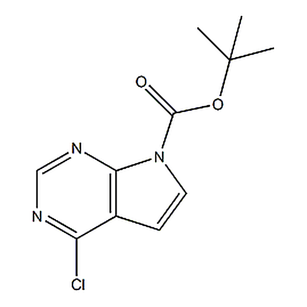 RHAWN tert-Butyl 4-chloro-7H-pyrrolo[2，3-d]pyrimidine-7-carboxylate