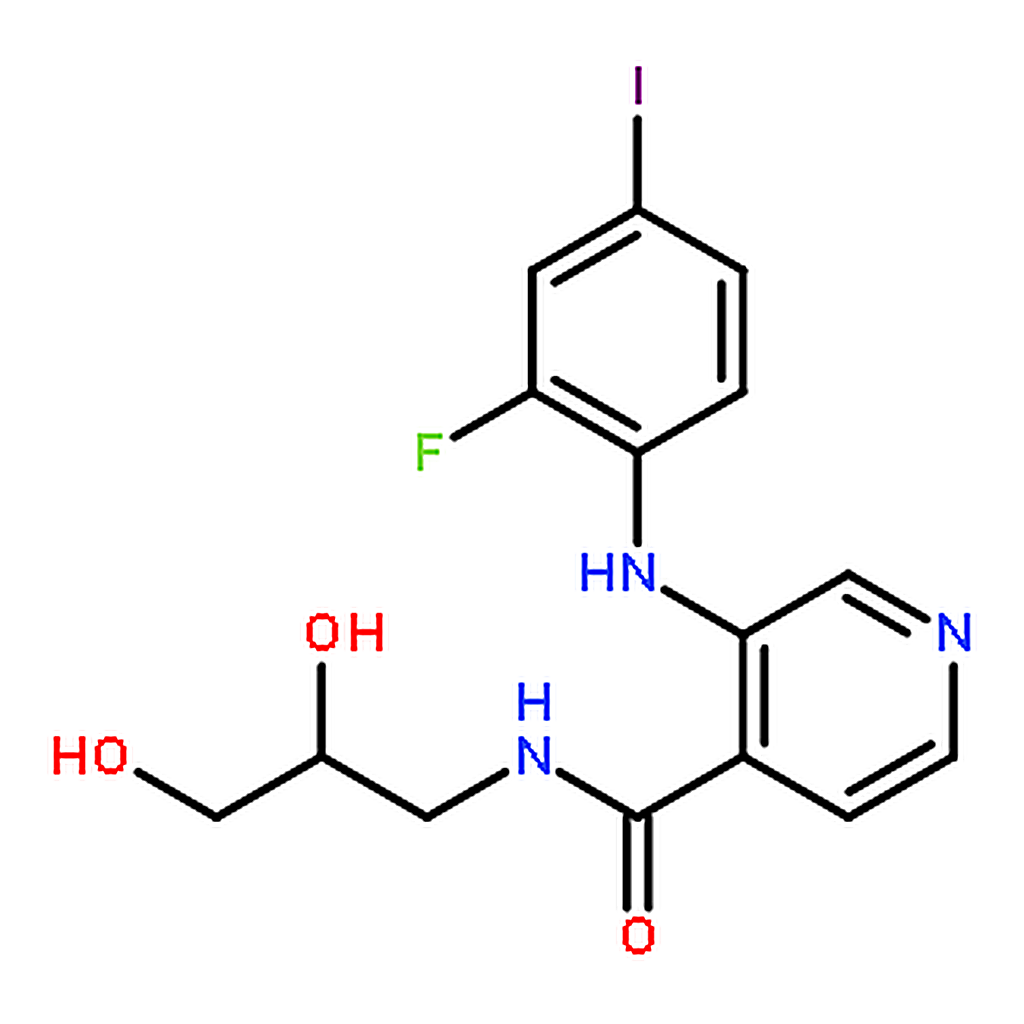 RHAWN (S)-N-(2,3-Dihydroxypropyl)-3-(2-fluoro-4-iodophenylamino)isonicotinamide