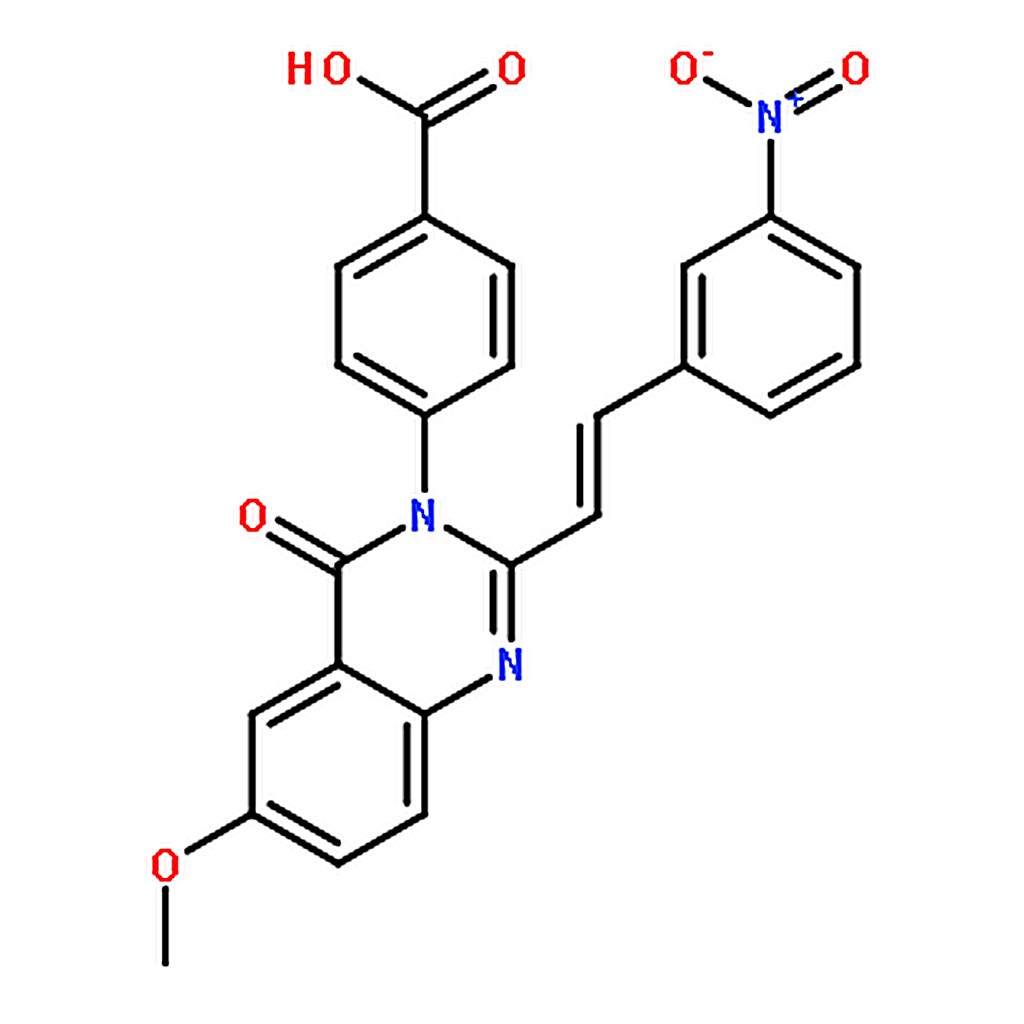 RHAWN 4-[6-Methoxy-2-[(1E)-2-(3-nitrophenyl)ethenyl]-4-oxo-3(4H)-quinazolinyl]-benzoic Acid