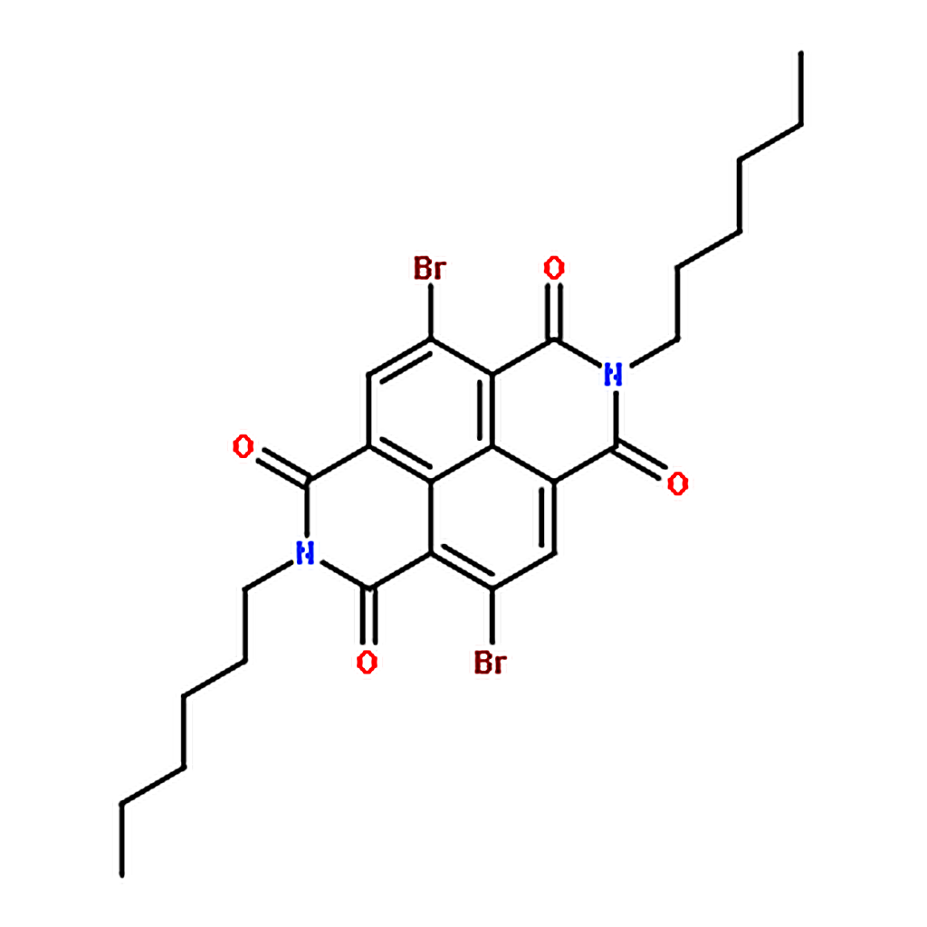 RHAWN 4,9-Dibromo-2,7-dihexylbenzo[lmn][3,8]phenanthroline-1,3,6,8(2H,7H)-tetraone