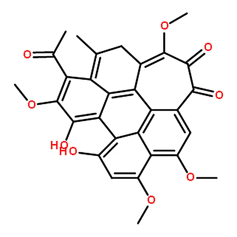RHAWN 1H-Cyclohepta(ghi)perylene-5,12-dione, 3-acetyl-6,11-dihydroxy-4,8,9,13-tetramethoxy-2-methy