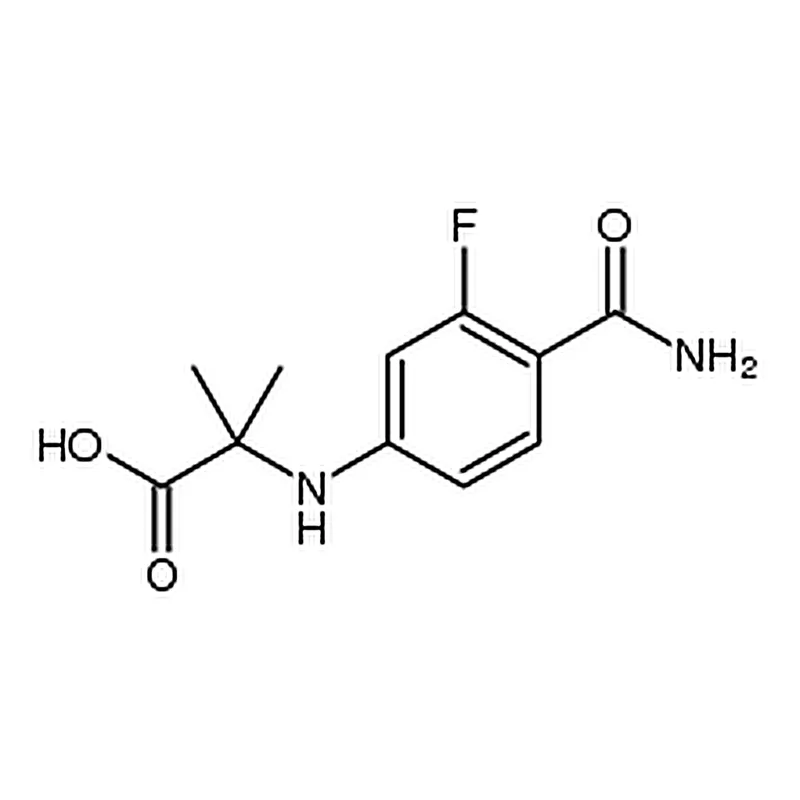 RHAWN 2-((4-Carbamoyl-3-fluorophenyl)amino)-2-methylpropanoicacid