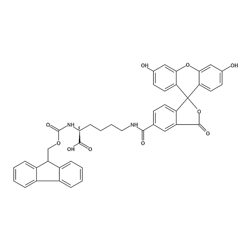 RHAWN (S)-2-((((9H-Fluoren-9-yl)methoxy)carbonyl)amino)-6-(3',6'-dihydroxy-3-oxo-3H-spiro[isobenzo