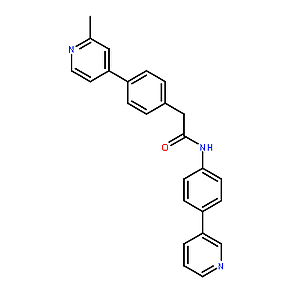 RHAWN 2-[4-(2-methylpyridin-4-yl)phenyl]-N-(4-pyridin-3-ylphenyl)acetamide