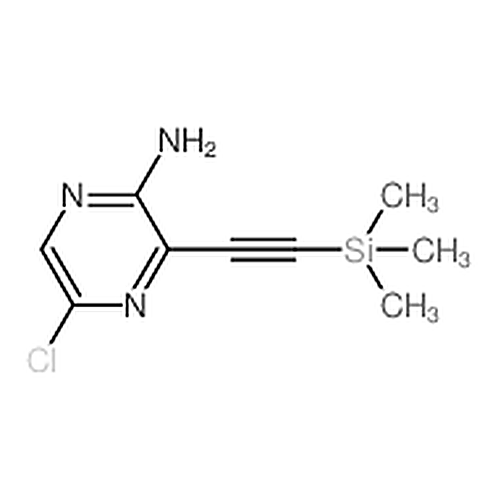 RHAWN 5-Chloro-3-((trimethylsilyl)-ethynyl)pyrazin-2-amine