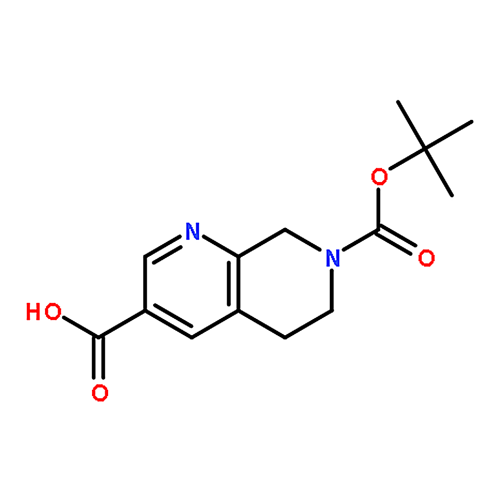 RHAWN 7-(tert-Butoxycarbonyl)-5,6,7,8-tetrahydro-1,7-naphthyridine-3-carboxylic acid