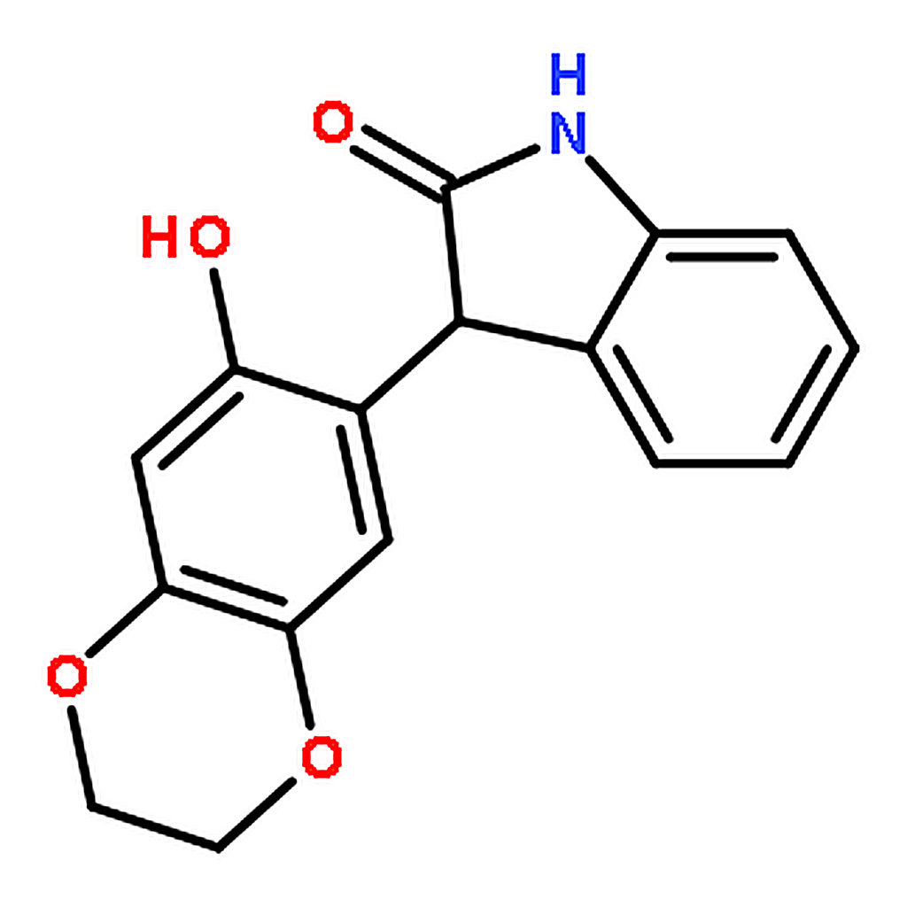 RHAWN 3-(2,3-dihydro-6-hydroxybenzo[b][1,4]dioxin-7-yl)indolin-2-one