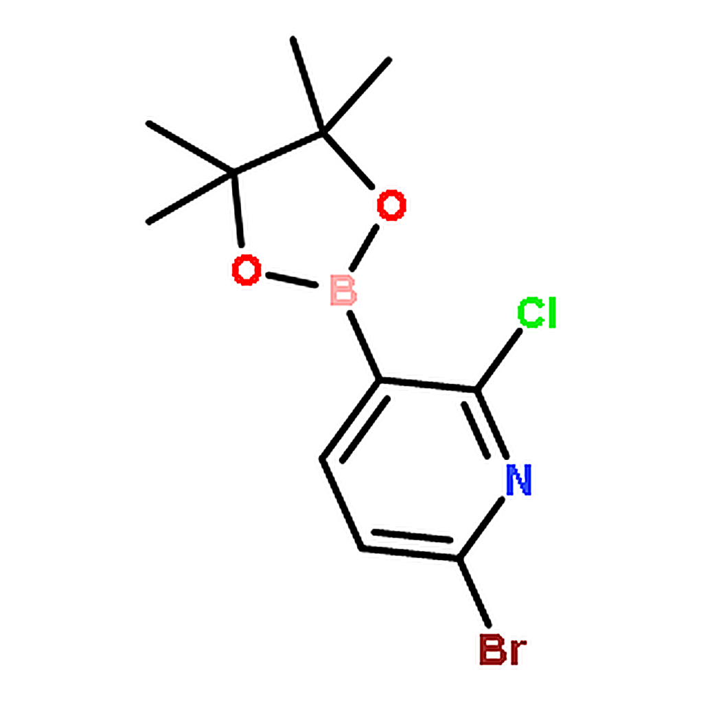RHAWN 6-Bromo-2-chloro-3-(4，4，5，5-tetramethyl-1，3，2-dioxaborolan-2-yl)pyridine