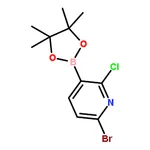 RHAWN 6-Bromo-2-chloro-3-(4,4,5,5-tetramethyl-1,3,2-dioxaborolan-2-yl)pyridine