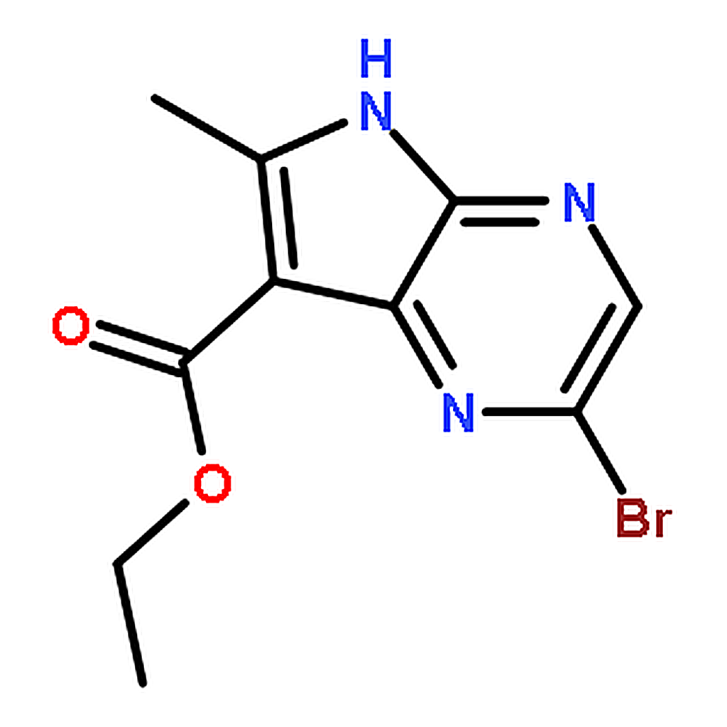 RHAWN Ethyl 2-bromo-6-methyl-5H-pyrrolo[2，3-b]pyrazine-7-carboxylate