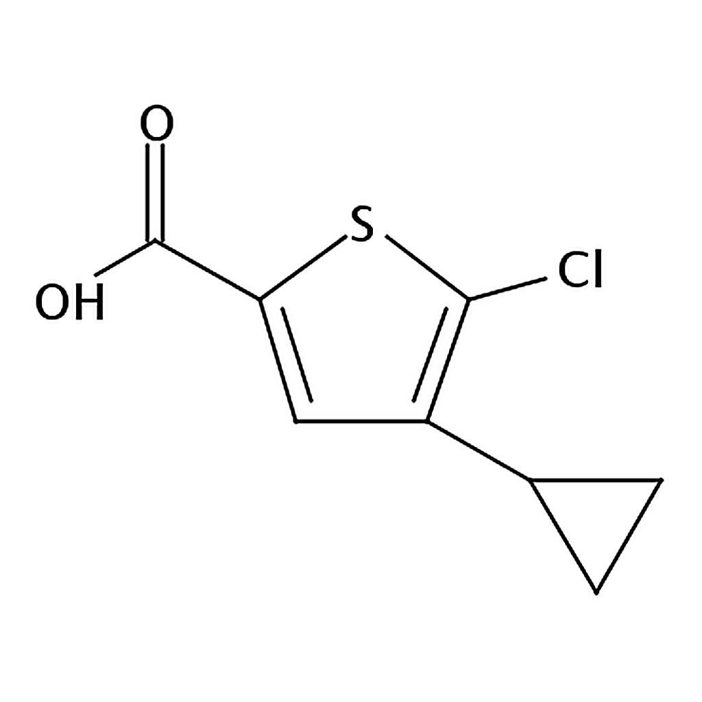 RHAWN 5-Chloro-4-cyclopropylthiophene-2-carboxylic acid