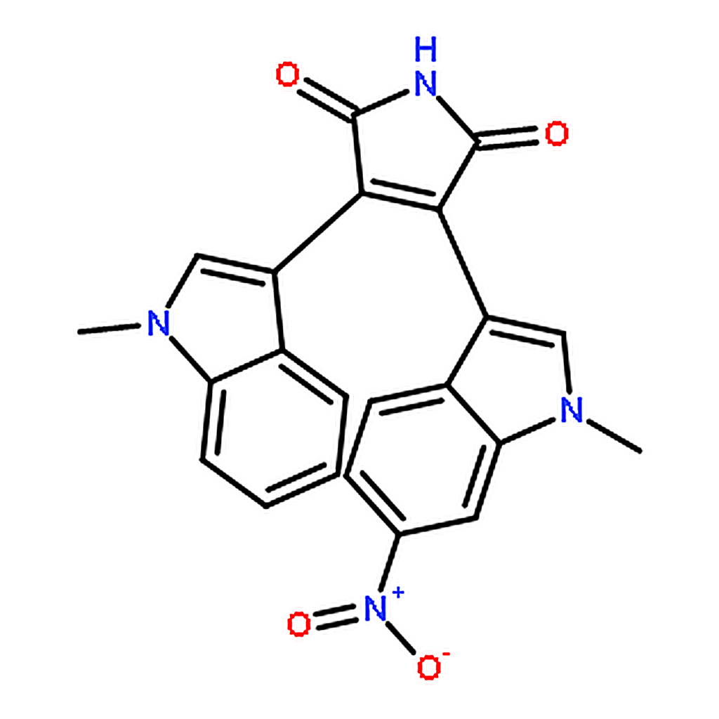 RHAWN 3-(1-Methyl-1H-indol-3-yl)-4-(1-methyl-6-nitro-1H-indol-3-yl)-1H-pyrrole-2，5-dione