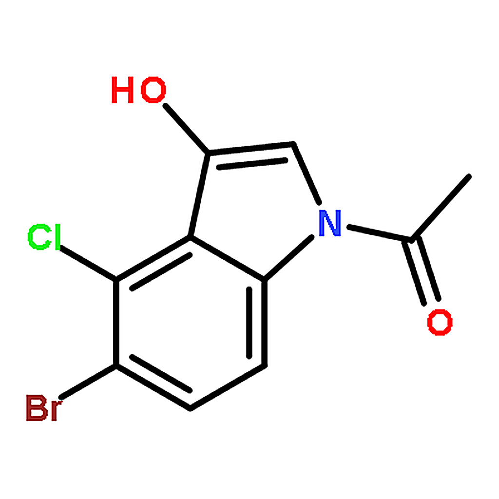RHAWN 1-acetyl-5-bromo-4-chloro-3-hydroxyindole