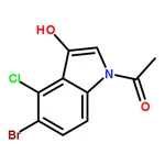 RHAWN 1-acetyl-5-bromo-4-chloro-3-hydroxyindole