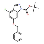 RHAWN tert-Butyl 6-(benzyloxy)-4-fluoro-1H-indazole-1-carboxylate