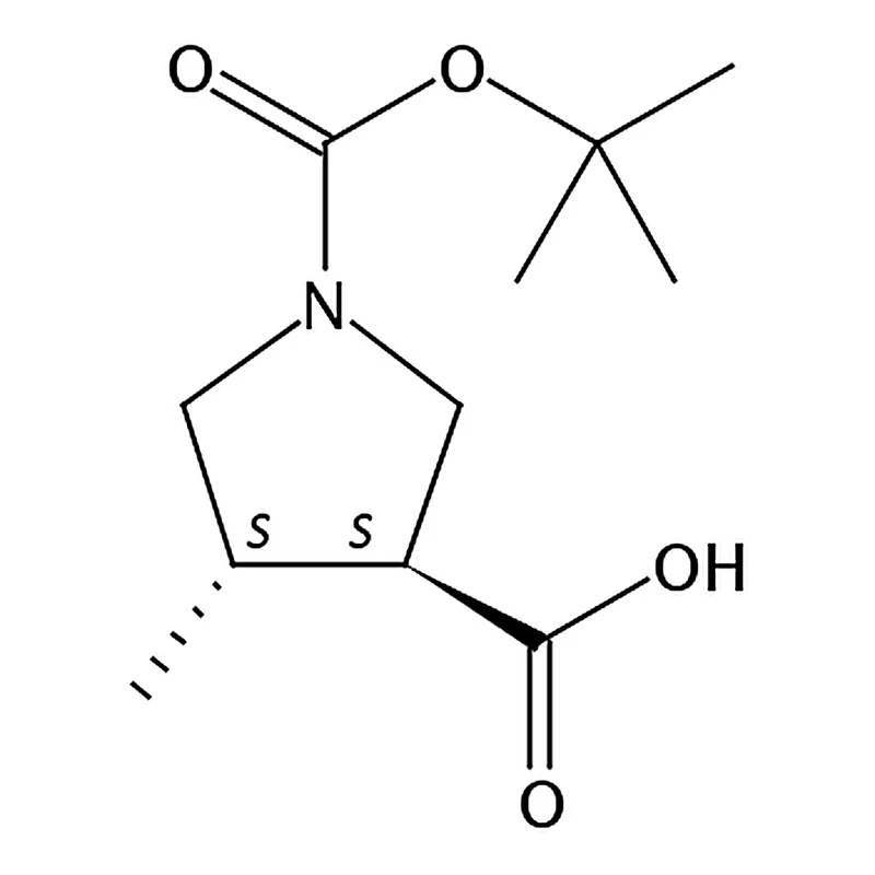 RHAWN (3R,4R)-rel-1-(tert-Butoxycarbonyl)-4-methylpyrrolidine-3-carboxylic acid