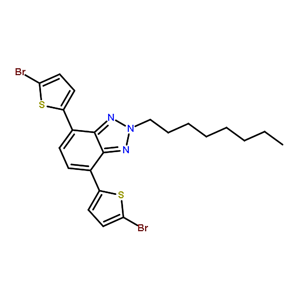 RHAWN 4，7-Bis(5-bromothiophen-2-yl)-2-octyl-2H-benzo[d][1，2，3]triazole