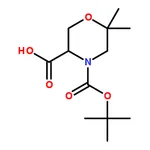 RHAWN 4-(tert-Butoxycarbonyl)-6,6-dimethylmorpholine-3-carboxylic acid