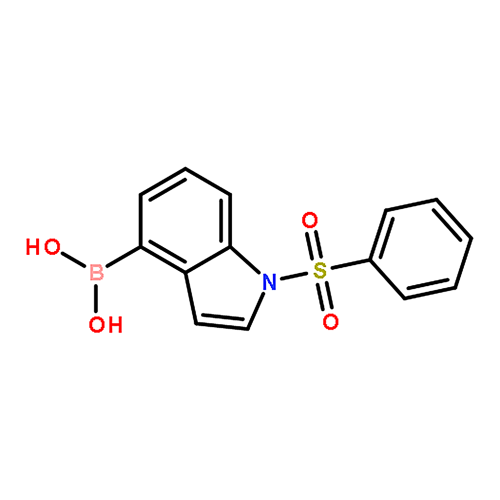 RHAWN (1-(Phenylsulfonyl)-1H-indol-4-yl)boronic acid