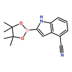 RHAWN 2-(4,4,5,5-Tetramethyl-1,3,2-dioxaborolan-2-yl)-1H-indole-4-carbonitrile